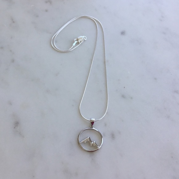 Sterling Silver Mountains Necklace - Picture 12 of 14